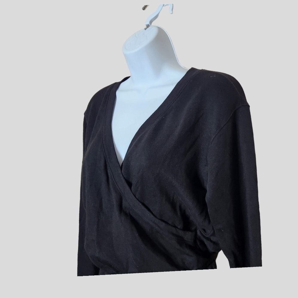 Monrow Supersoft Fleece Cross Over V Dress - Picture 3 of 6